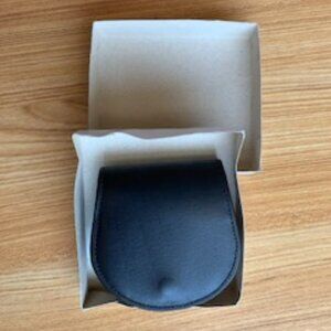 Coin Purse Black Leather